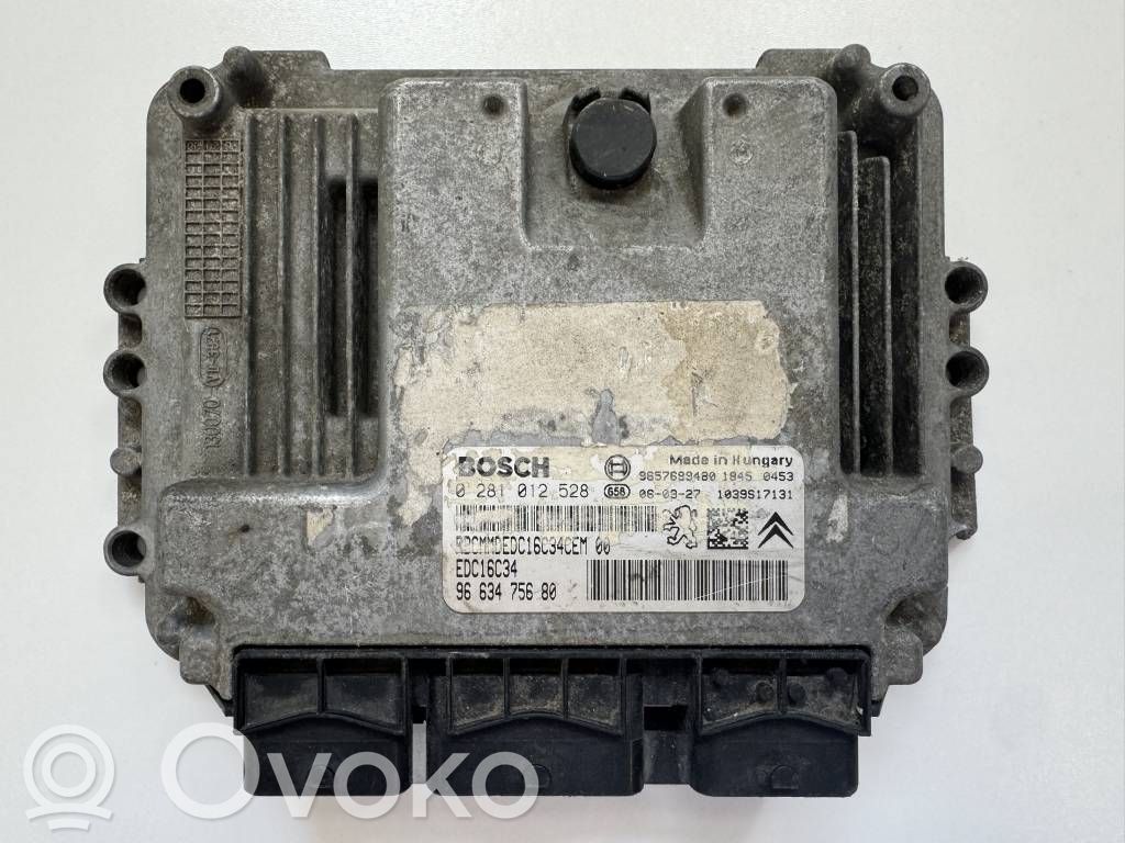 Peugeot 207 Engine control unit/module 