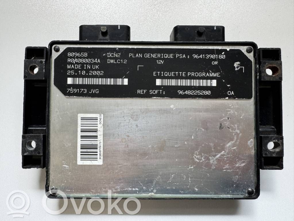 Peugeot 206 Engine control unit/module 