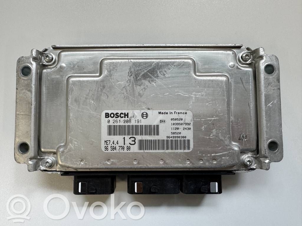Peugeot 1007 Engine control unit/module 