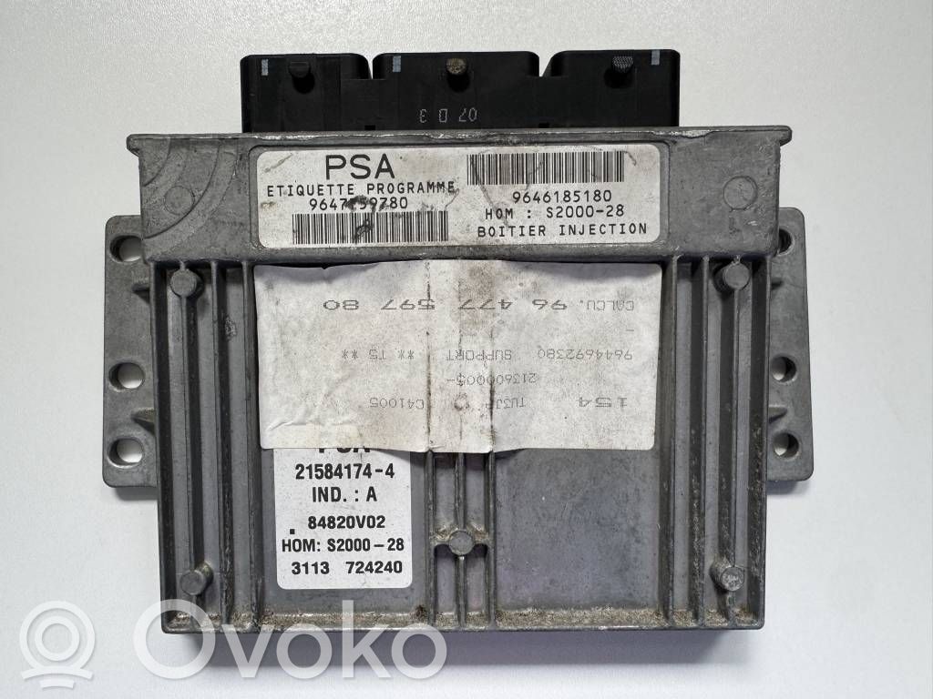 Peugeot 206 Engine control unit/module 