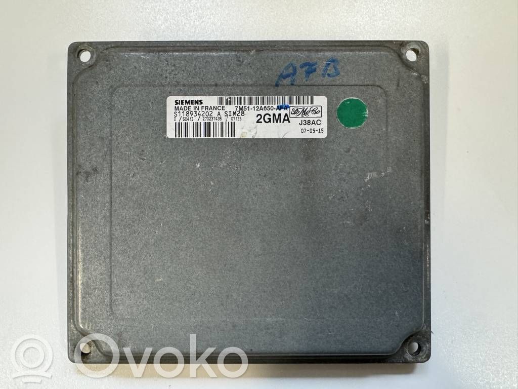 Unidad de control/módulo del motor   7M5112A650AFB,S118934202A,2GMA