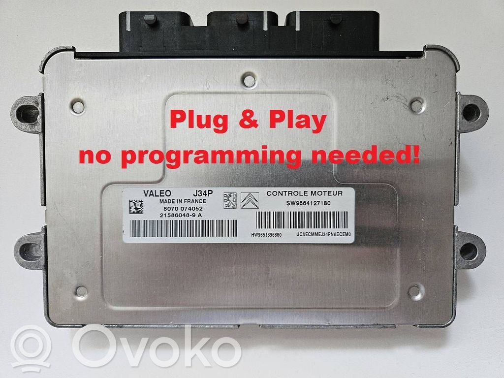 Engine control unit/module   9664127180,9651696680,215860489A,HW9651696680,J34P,SW9664127180