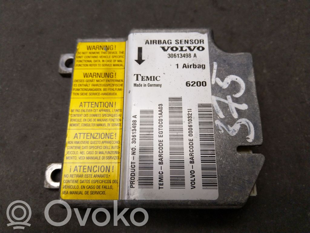 Volvo S40 Airbag control unit/module 