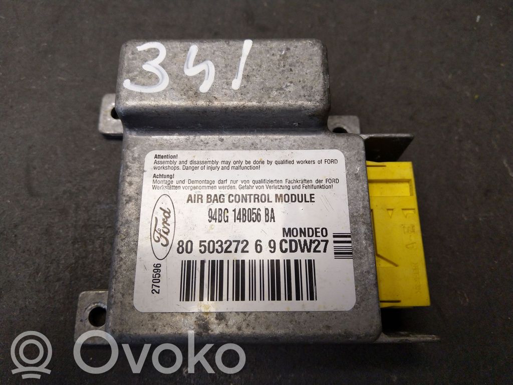 Ford Mondeo MK IV Airbag control unit/module 