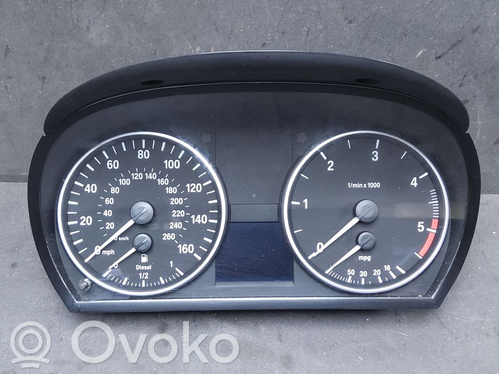 BMW 3 E90 E91 Speedometer (instrument cluster) 