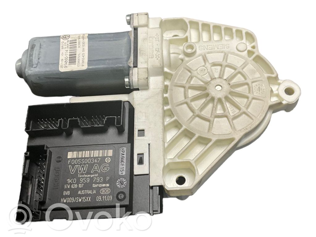 Mechanizm podnoszenia szyby przedniej bez silnika   914860114,1K0959793P