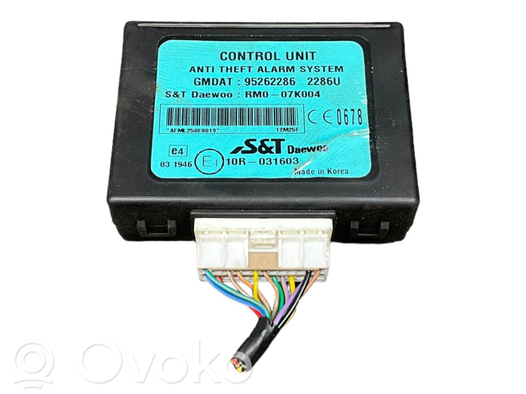 Chevrolet Spark Alarm control unit/module 