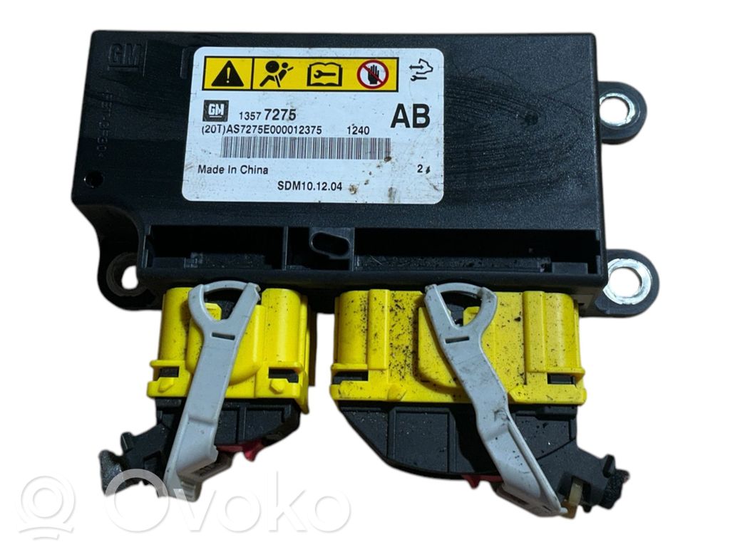 Opel Meriva B Airbag control unit/module 