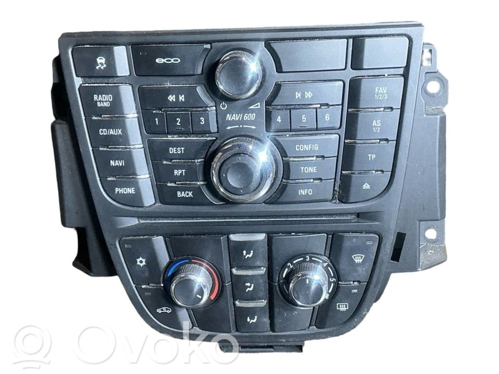 Opel Astra J Console centrale, commande de multimédia l'unité principale 