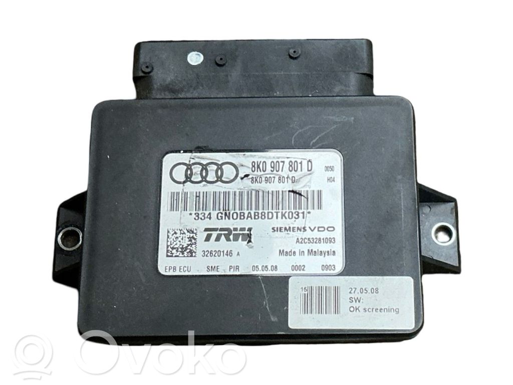 Audi A4 S4 B8 8K Hand brake control module 
