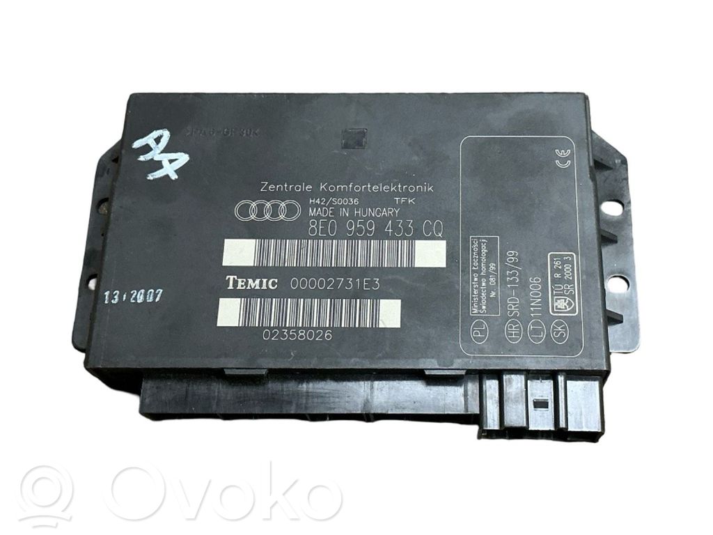 Audi A4 S4 B7 8E 8H Komforto modulis 