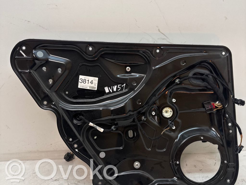 Mechanizm podnoszenia szyby tylnej bez silnika   3AA839755,1116374751,929912
