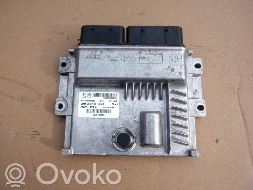 Engine control unit/module   9824601180,42015358,9839383580