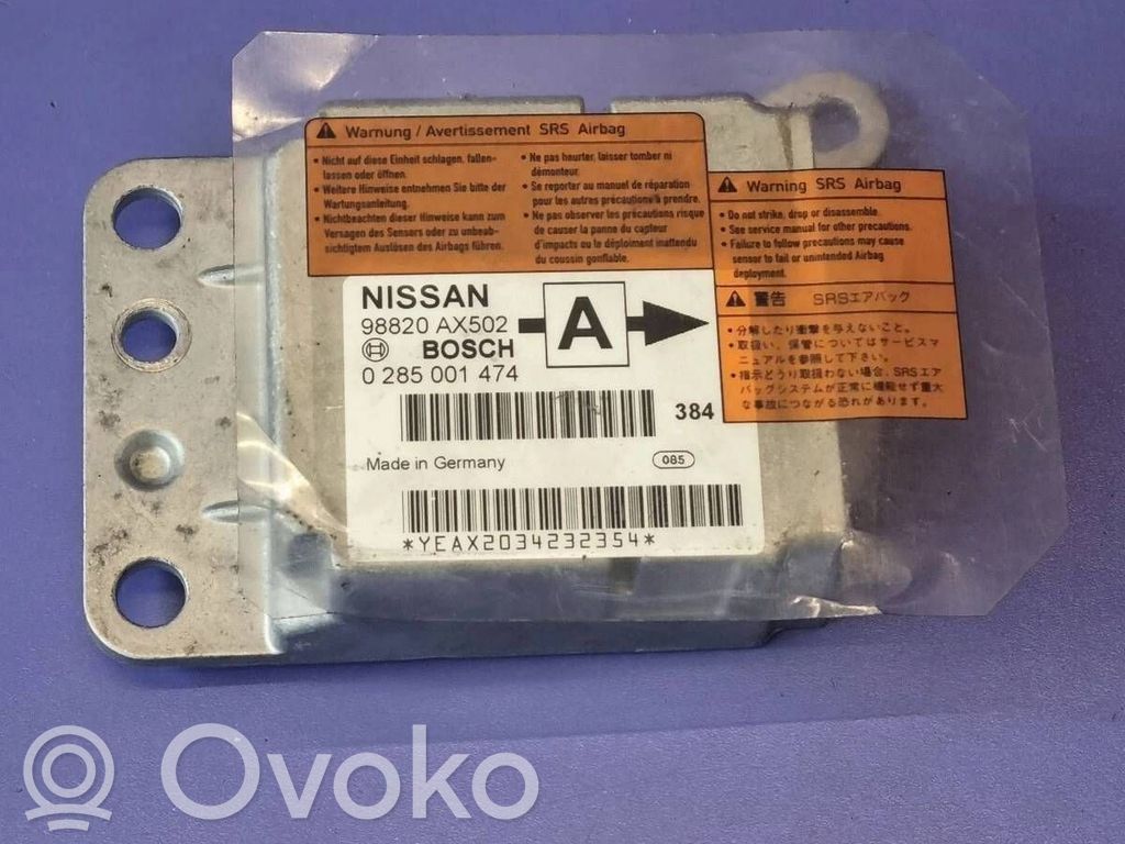 Nissan Micra Airbag control unit/module 