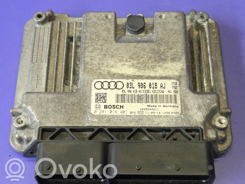 Engine control unit/module   0281016401,03L906018AJ,03L906018AG