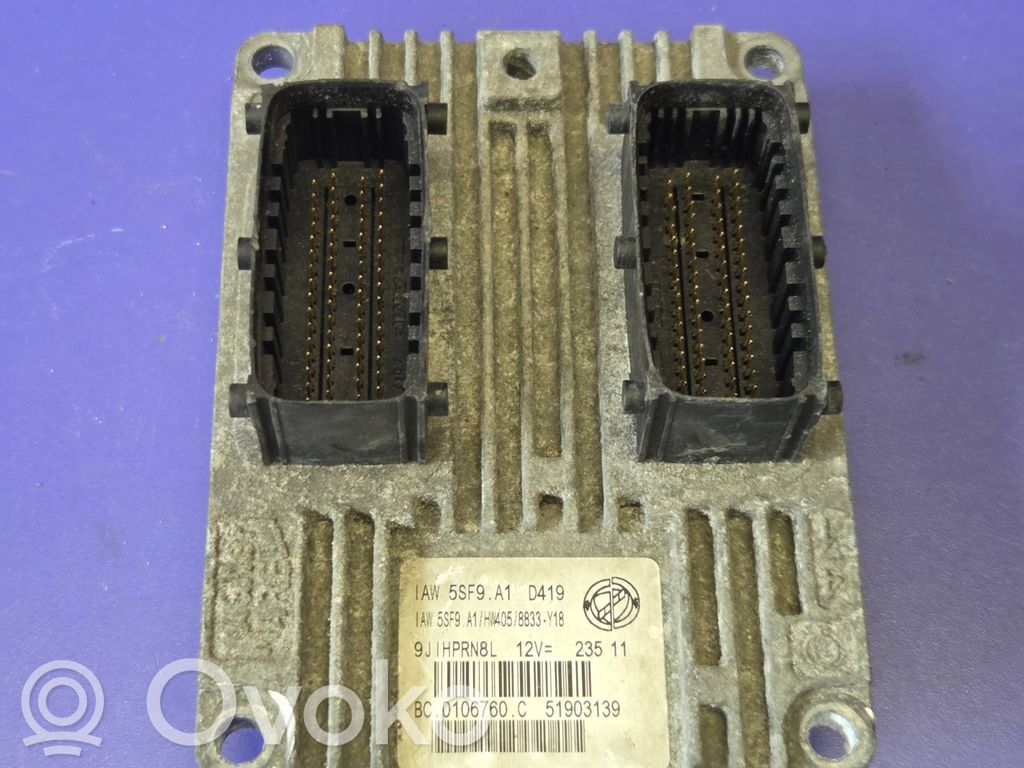 Engine control unit/module ECU   51903139,5SF9A1D419,0106760C