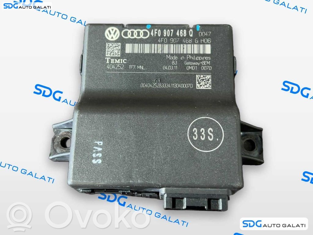 Audi A6 S6 C6 4F Module de passerelle 