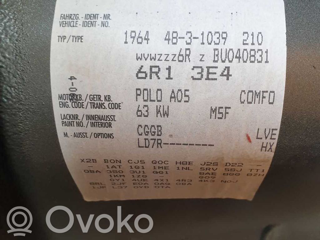 Skoda Fabia Mk2 (5J) Cutie viteze manuală cu 5 trepte 