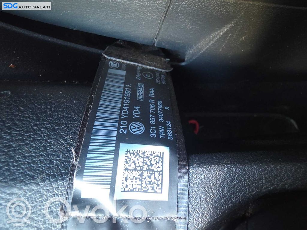 Volkswagen PASSAT B6 Etuistuimen turvavyö 