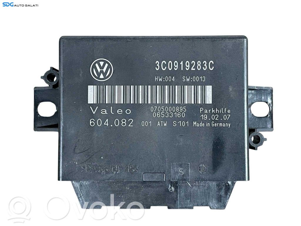 Volkswagen PASSAT B6 Pysäköintitutkan (PCD) ohjainlaite/moduuli 