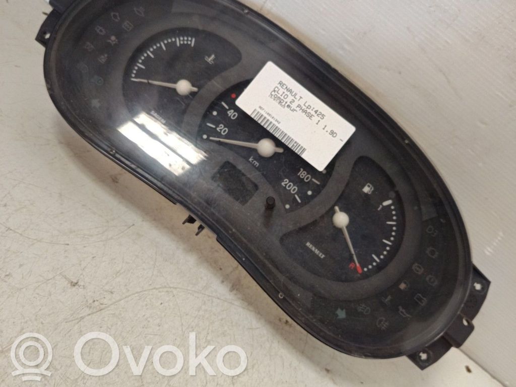 Renault Clio II Speedometer (instrument cluster) 