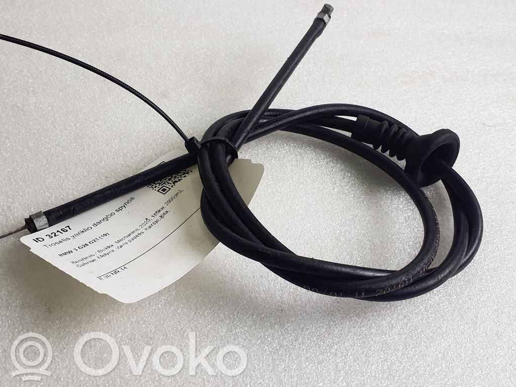 Engine bonnet/hood lock release cable   7060529,119702