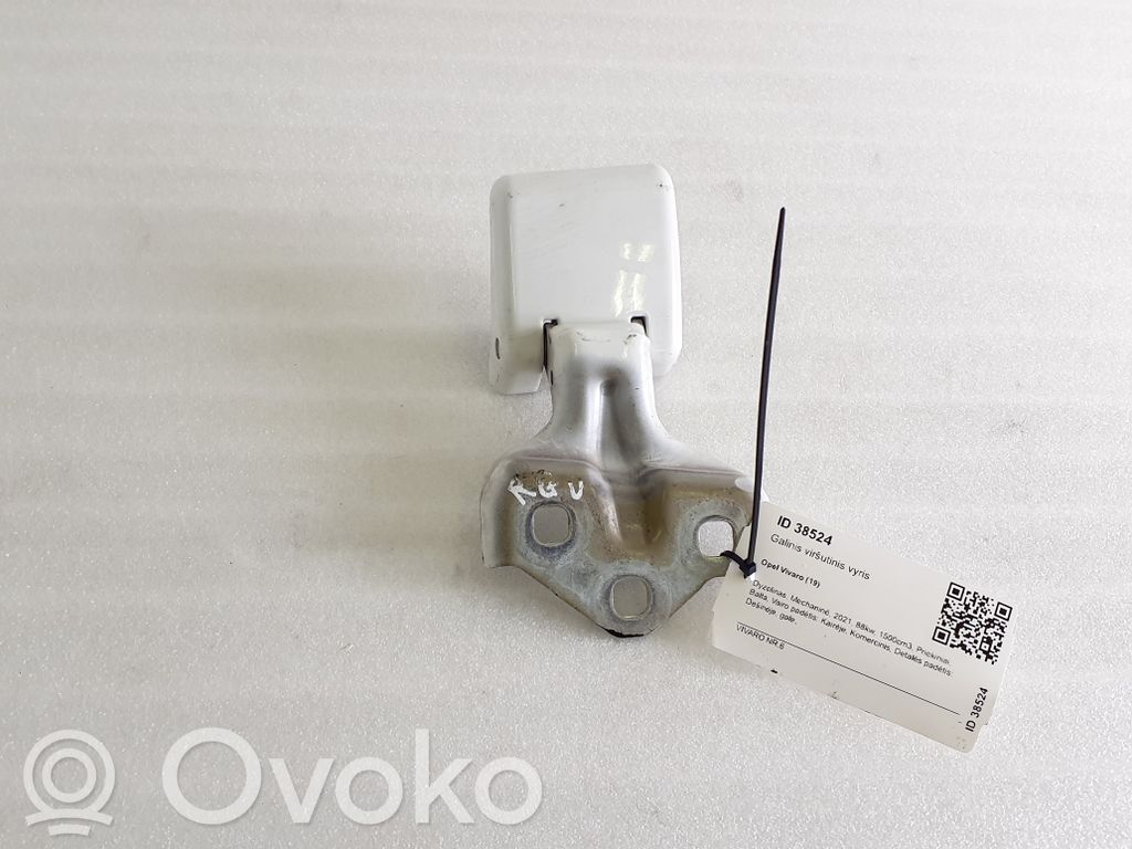 Opel Vivaro Rear door upper hinge 