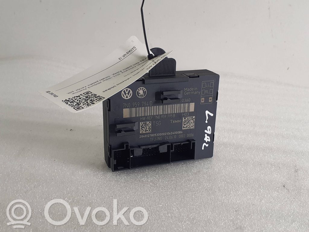 Volkswagen Sharan Door central lock control unit/module 