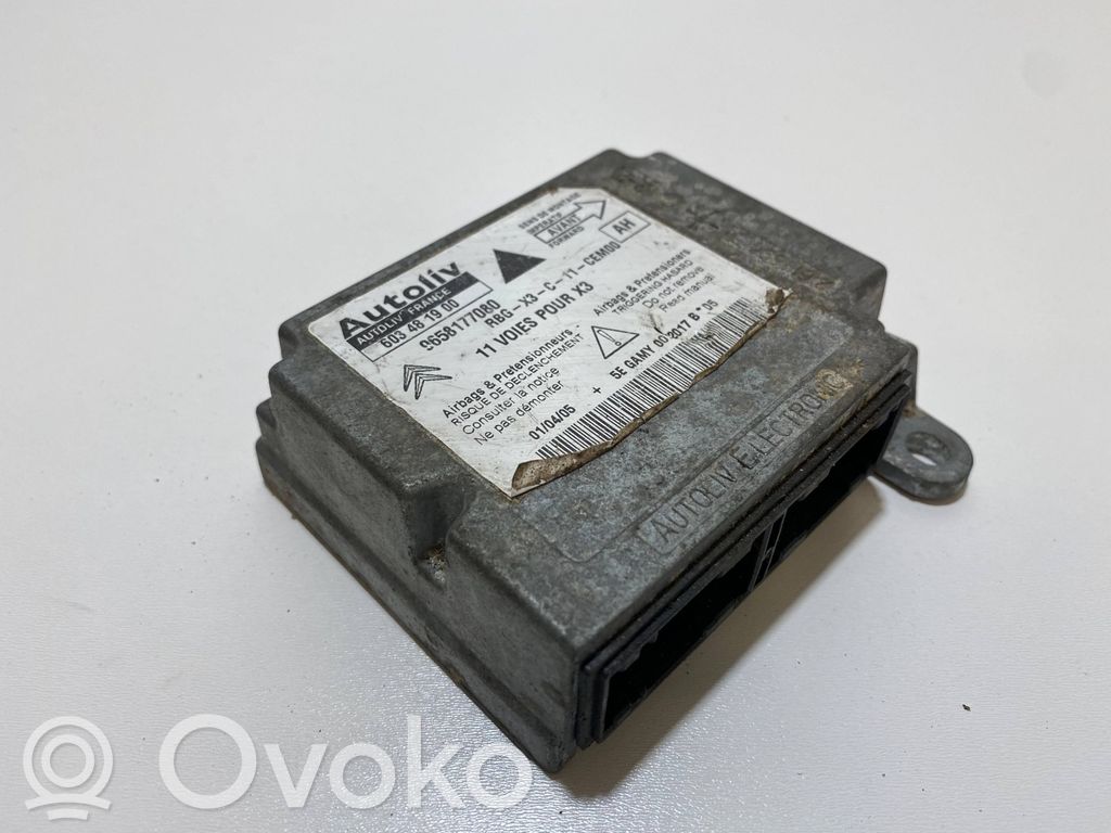 Airbag control unit/module   9658177080,603481900