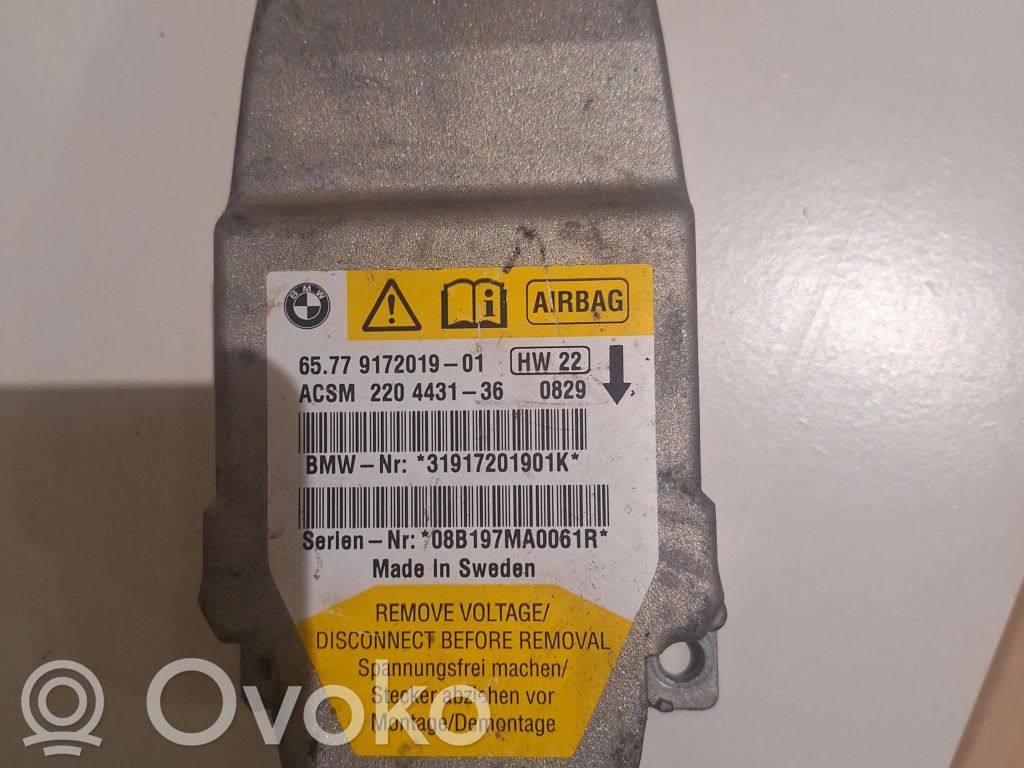 Turvatyynyn ohjainlaite/moduuli   9172019,31917201901K