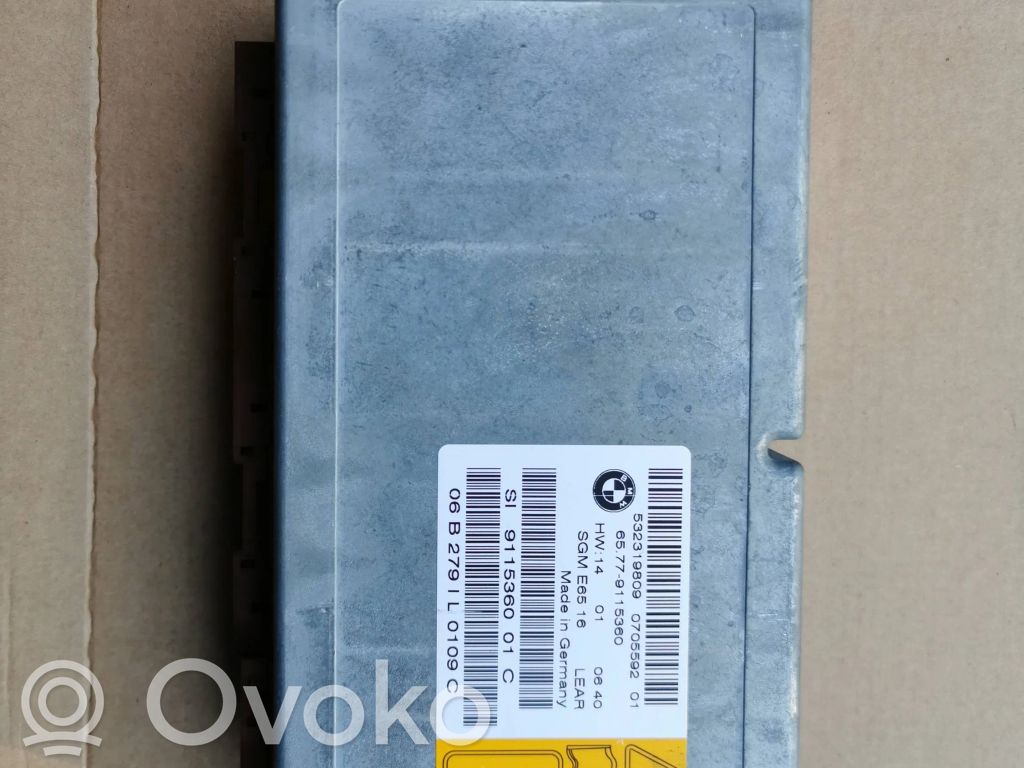 Airbag control unit/module   9115360,532319809