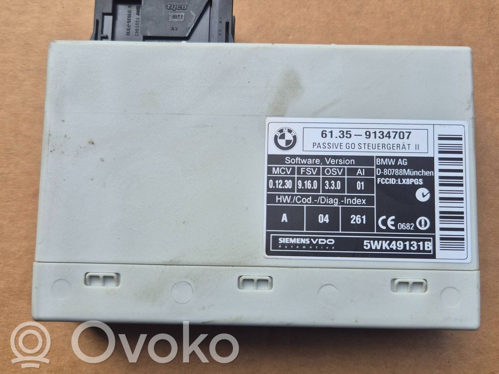 Keyless (KESSY) go control unit/module   9134707,5WK49131B