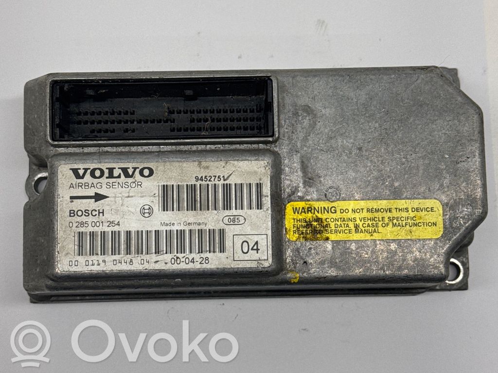 Volvo S60 Airbag control unit/module 