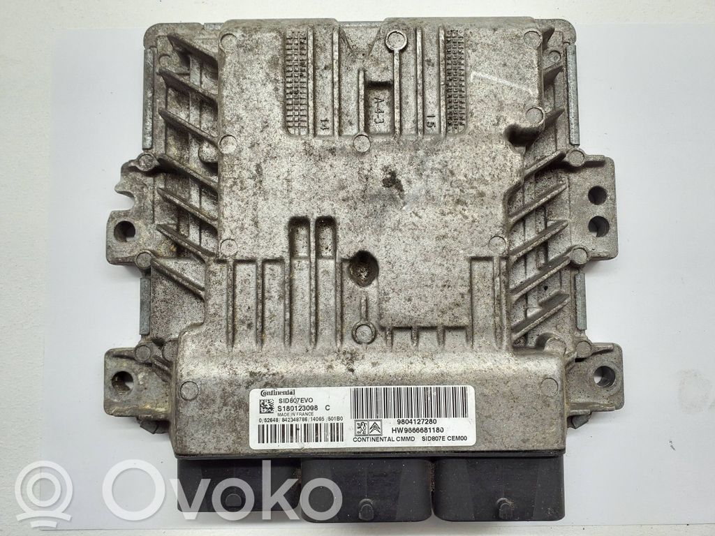 Engine control unit/module   9666681180,9804127280,S180123008C