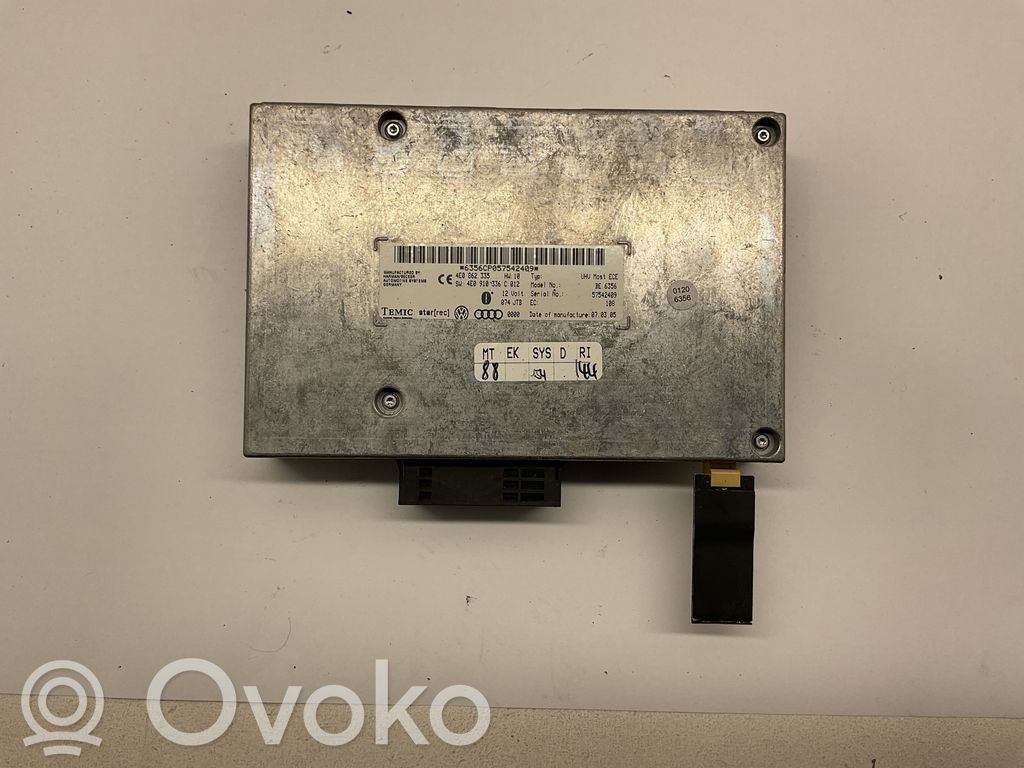 Audi A6 S6 C6 4F Bluetooth control unit module 