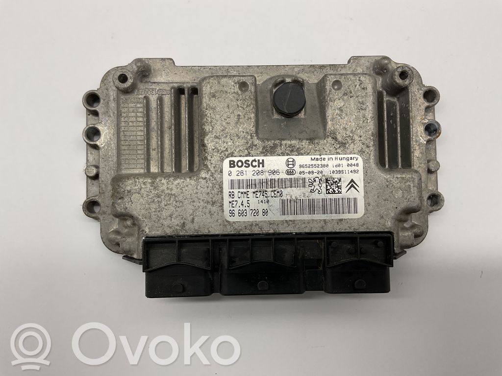 Engine control unit/module   9652552380,9660372080,0261208906