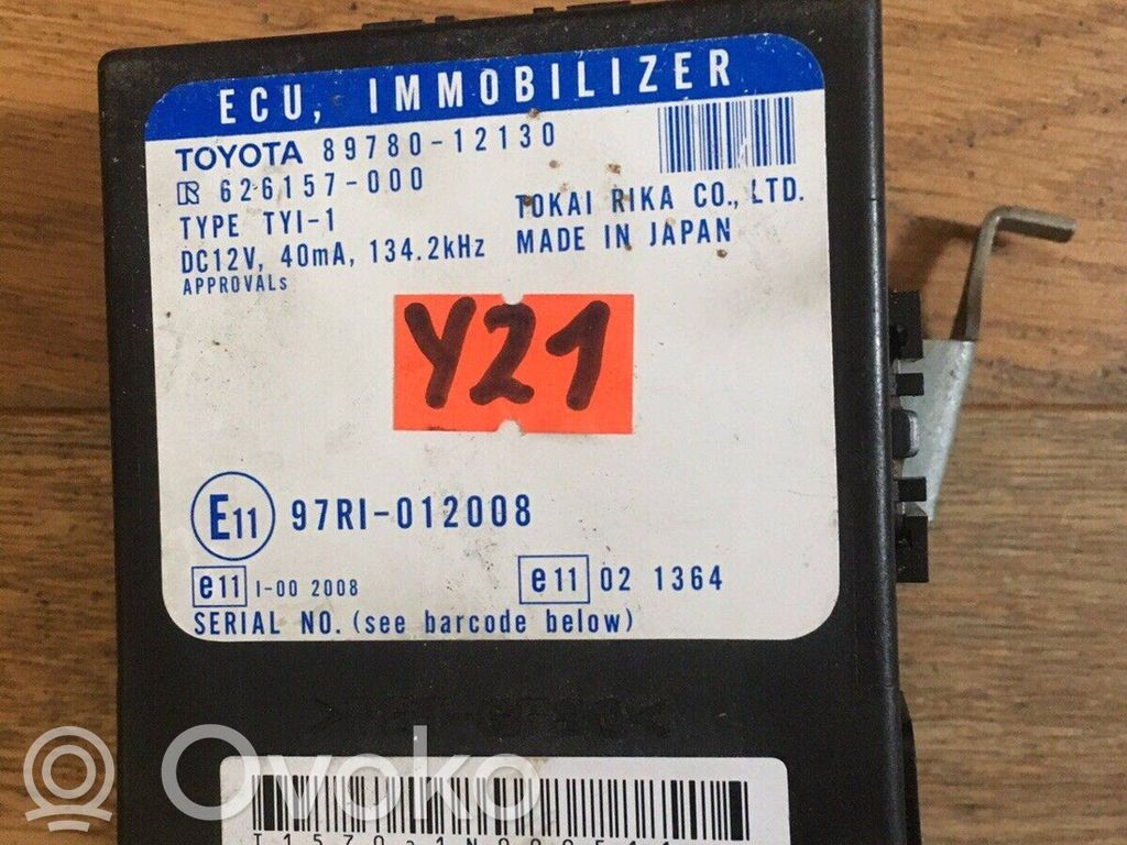 Toyota Corolla E120 E130 Immobilizer control unit/module 