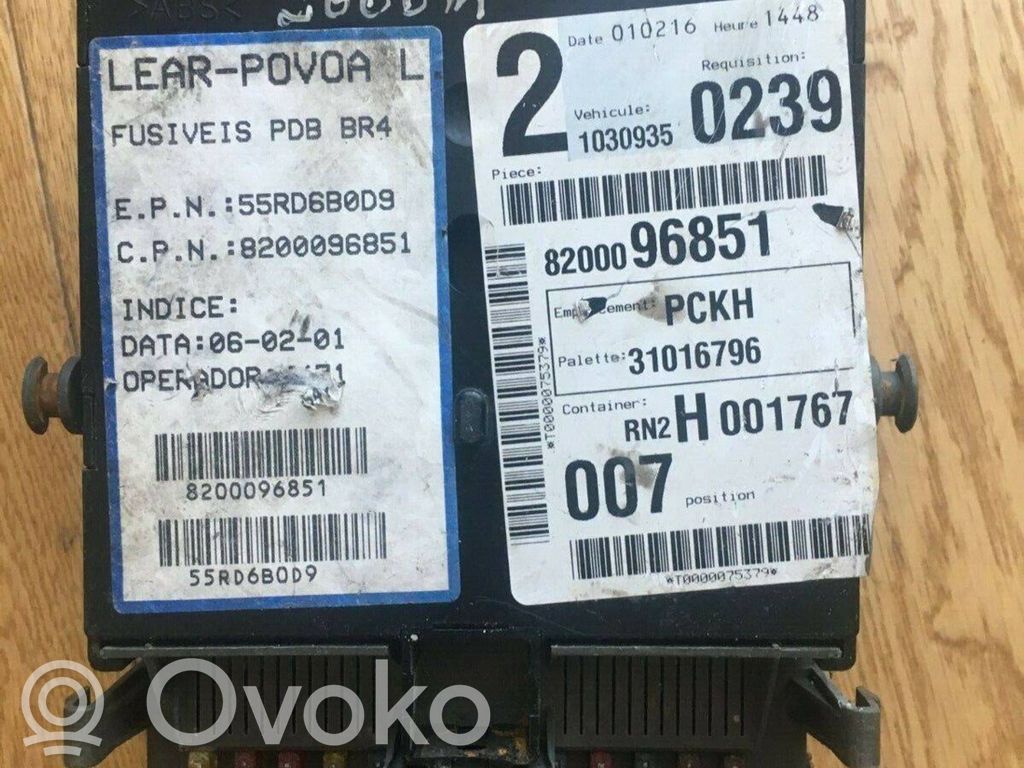 Módulo de fusible   21654386,216543863H,55RD6B0D9,8200096851