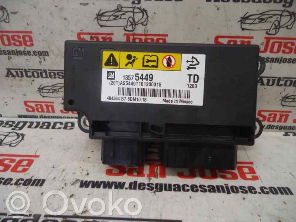Opel Insignia A Airbag control unit/module 
