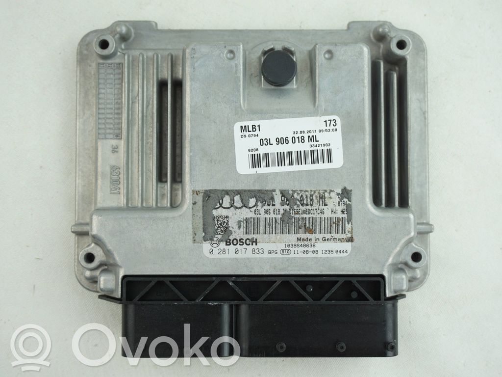 Engine control unit/module   03L906018ML,0281017833