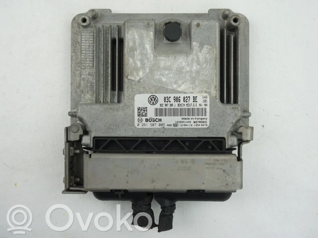 Engine control unit/module   03C906027BE,0261S07005