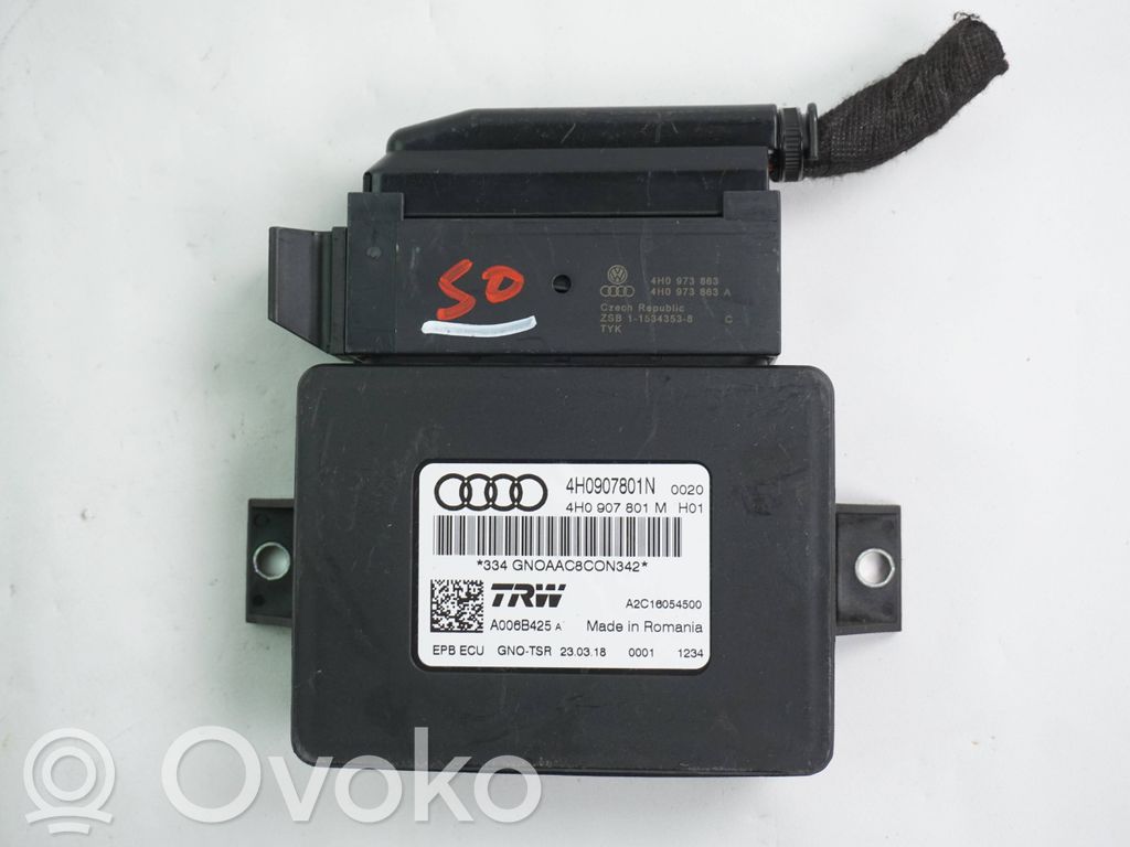 Audi A6 S6 C7 4G Module de commande de frein à main 