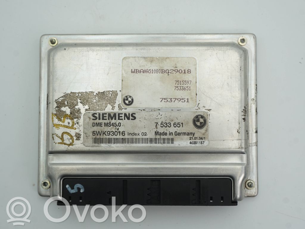 Engine control unit/module   7533651,7537951