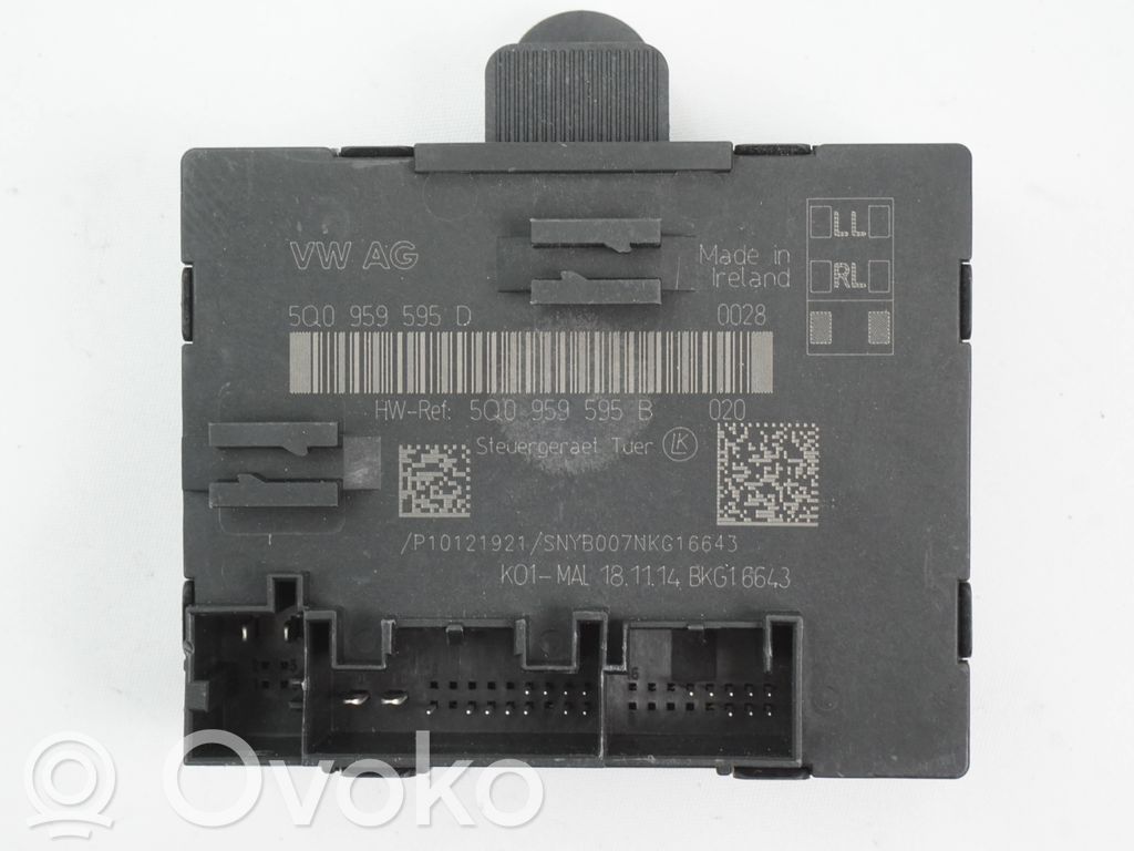 Unité de commande module de porte   5Q0959595D