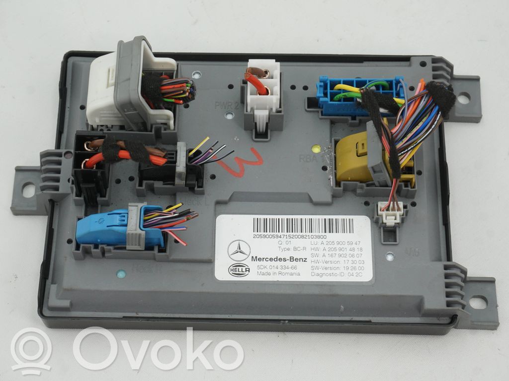 Mercedes-Benz C W205 Inne komputery / moduły / sterowniki 
