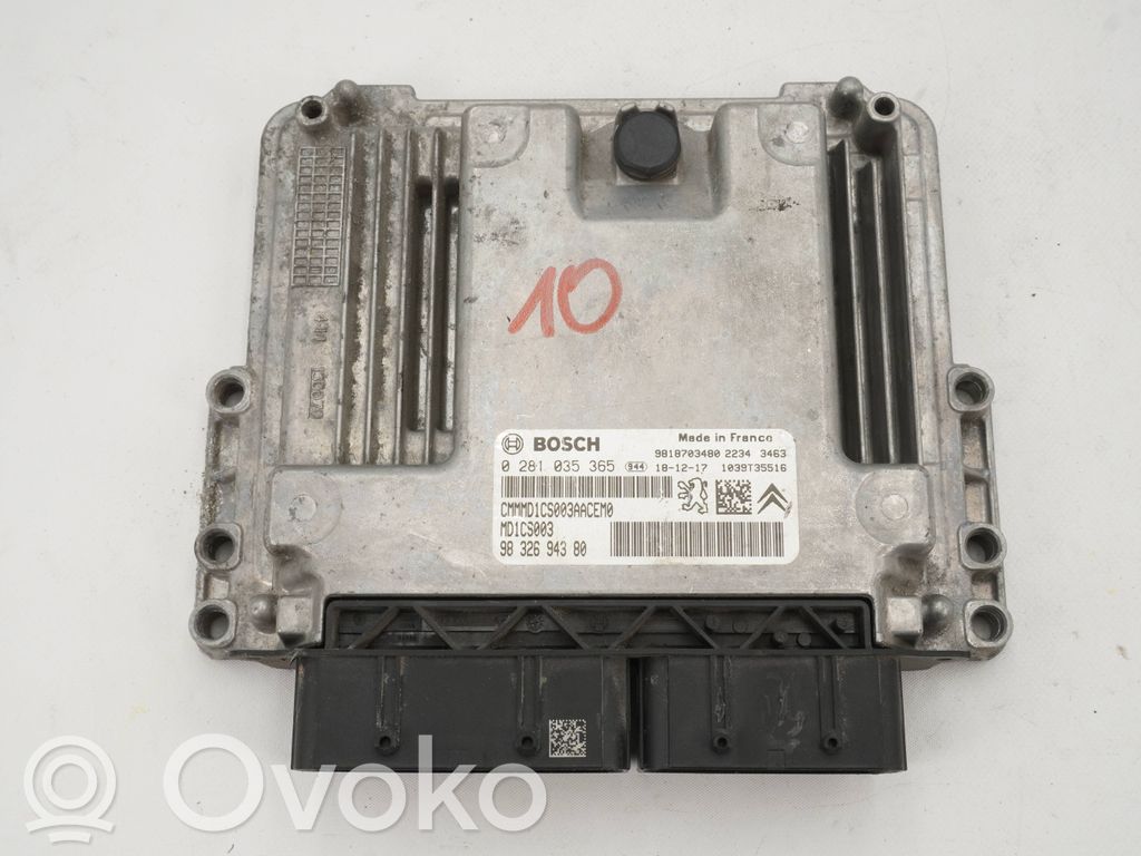 Citroen Berlingo Engine control unit/module 