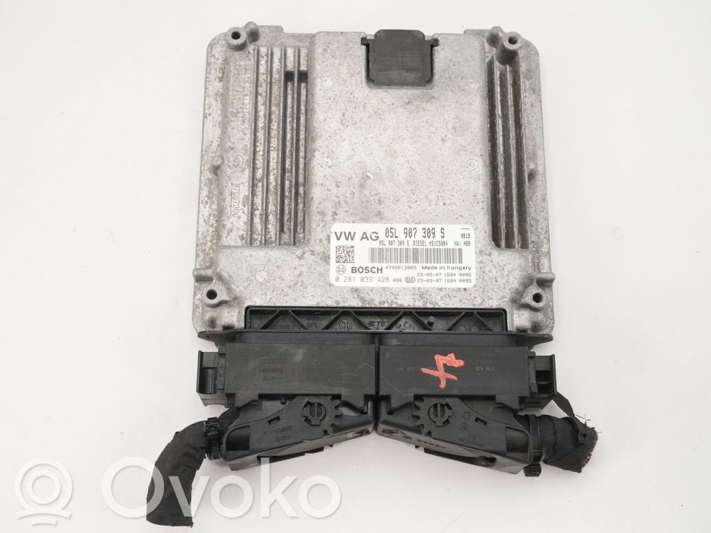 Engine control unit/module ECU   05L907309S,0281039428