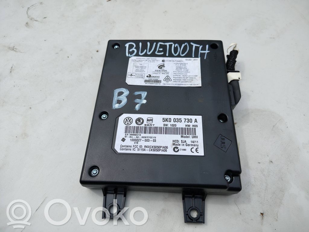 Volkswagen PASSAT B7 Bluetoothin ohjainlaite/moduuli 