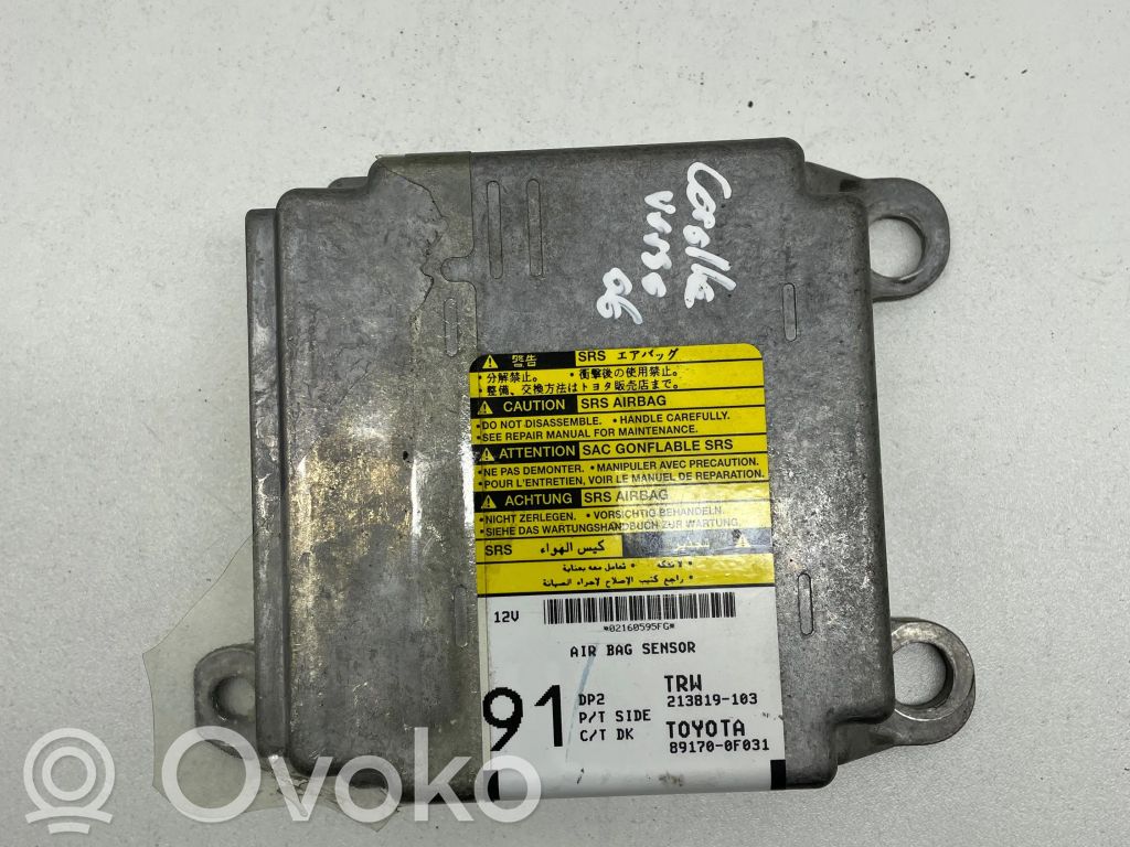 Toyota Corolla Verso AR10 Airbag control unit/module 