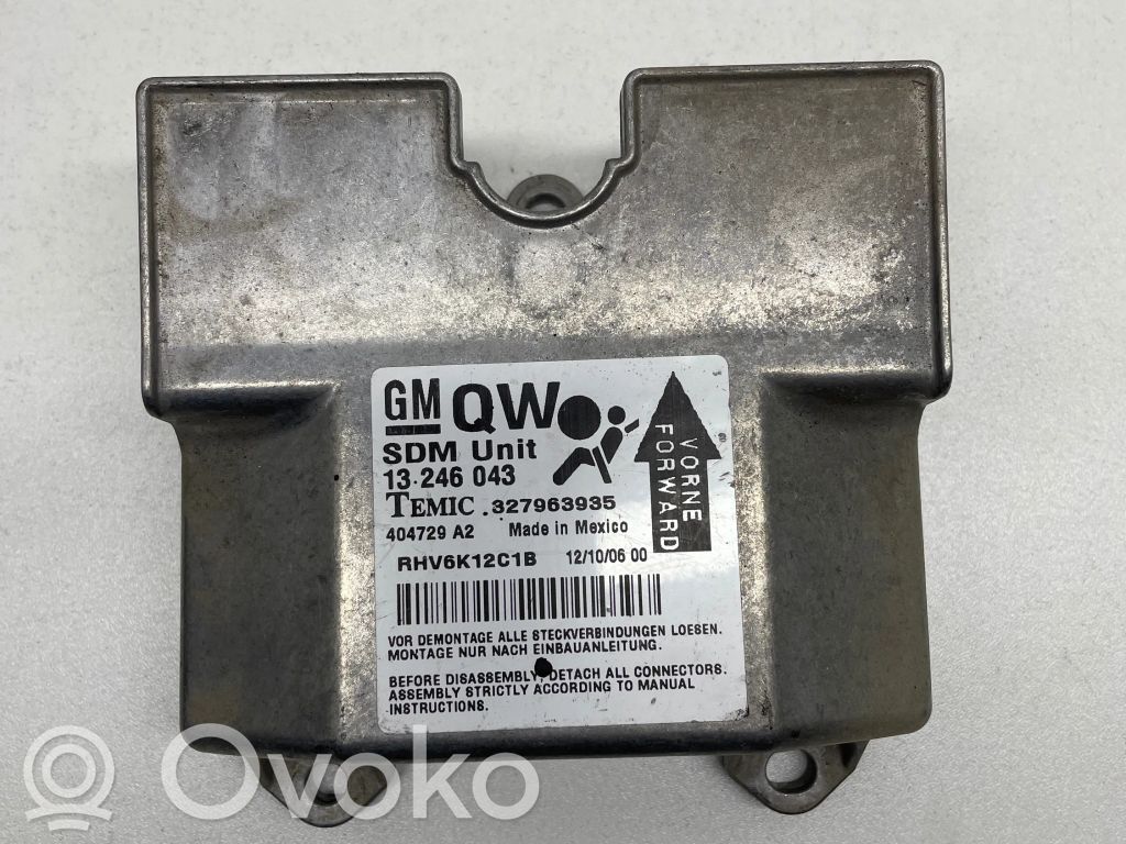 Opel Astra H Airbag control unit/module 